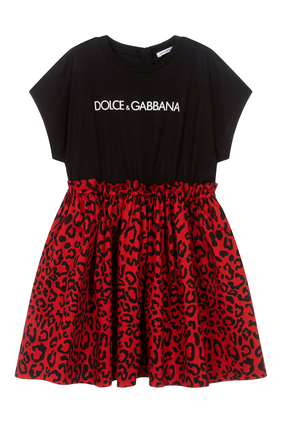 Leopard Print T-Shirt Dress